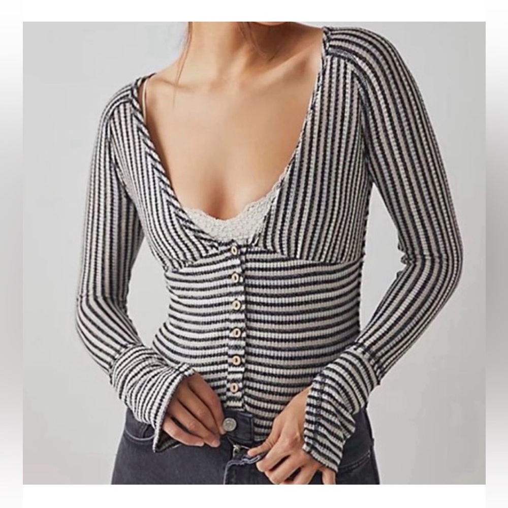 Intimately Free People By The Fire Long Sleeve Thermal Bodysuit